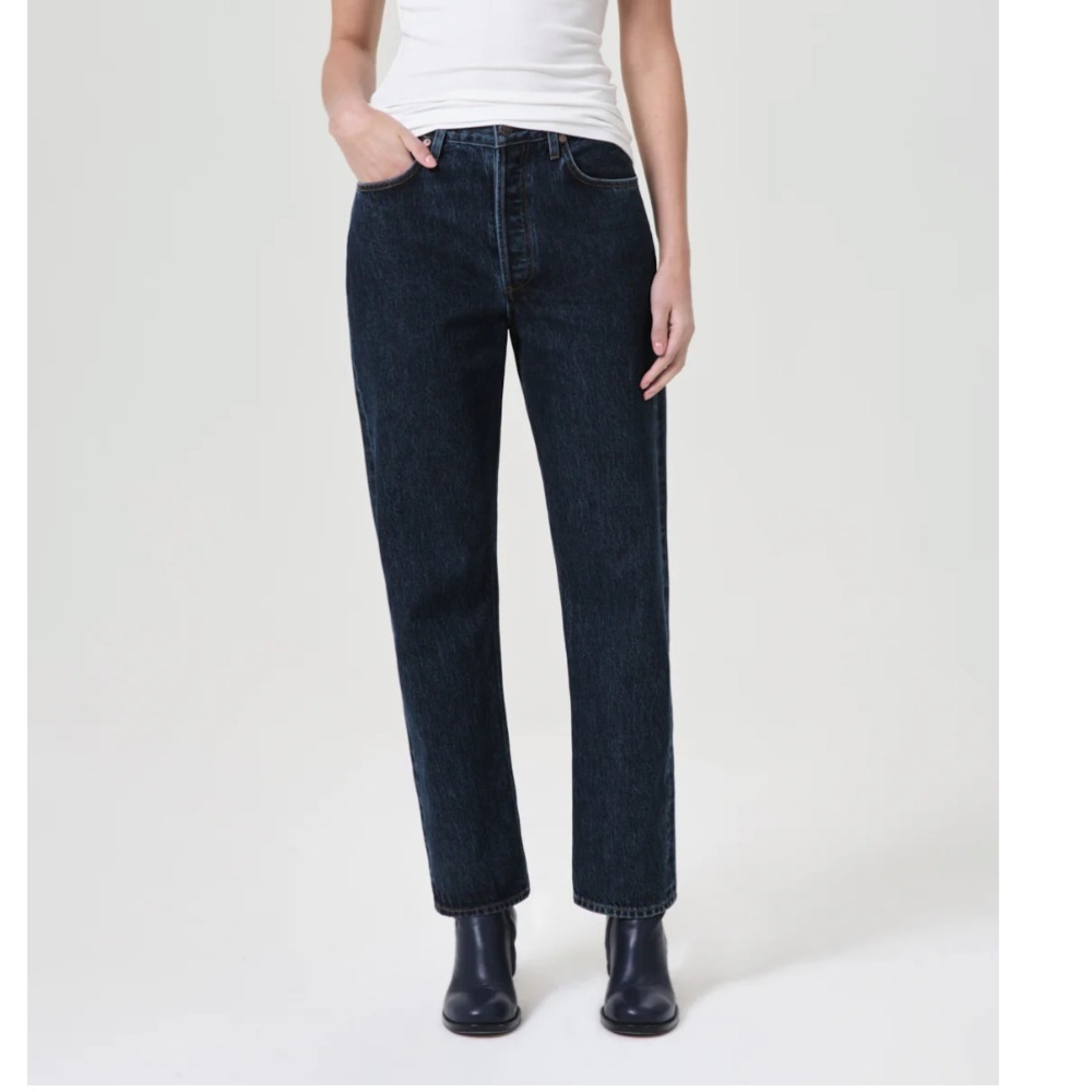 Agolde 90’s Black Straight Jeans